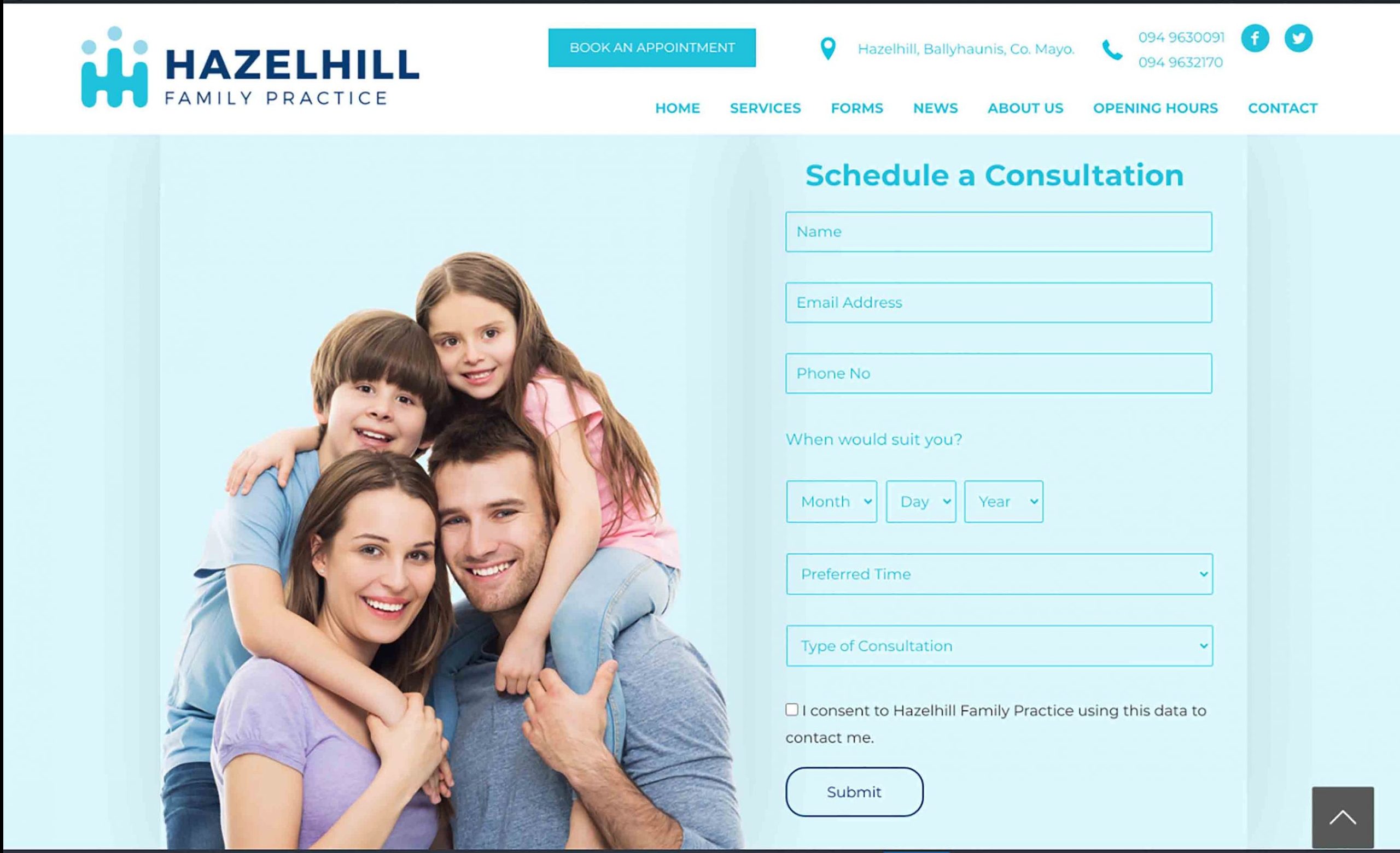 Book an Appointment with Hazelhill Family Practice, GP and Doctor in Ballyhaunis, Co. Mayo